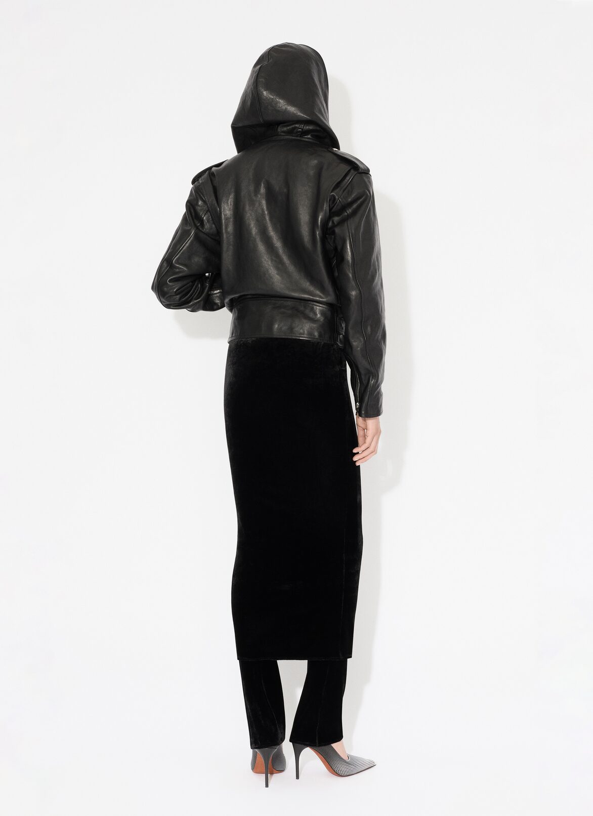 VELVET SKIRT-PANTS ALAÏA BLACK VELVET SKIRT-PANTS